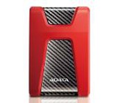 Adata 2TB, HD650, USB 3.2 Gen 1, 2.5" Durable Lite - External Hard Drive Red