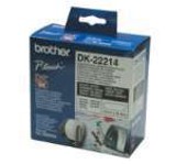 Brother DK-22214 White Continuous Length Paper Tape 12mm x 30.48m