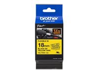BROTHER P-Touch TZE-FX641 black on yellow 18mm