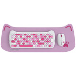 CANYON set HSET-W6 Keyboard+Mouse Kitty Edition AAA+АА Wireless Pink