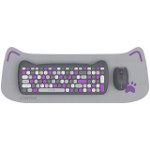 CANYON set HSET-W6 Keyboard+Mouse Kitty Edition AAA+АА Wireless Violet