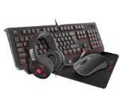 Genesis Gaming Combo Set 4In1 Cobalt 300 Keyboard + Mouse + Headphones + Mousepad, Yu