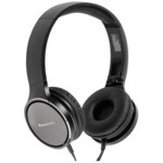 Panasonic висококачествени слушалки с микрофон и алуминиеви наушници, черни