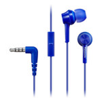 Panasonic слушалки с микрофон за поставяне в ушите, сини