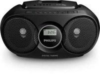 Philips CDрадиокасетофон, FM/MW стерео тунер, 2 x 1 W