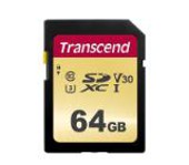 Transcend 64GB UHS-I U3 SD card, MLC