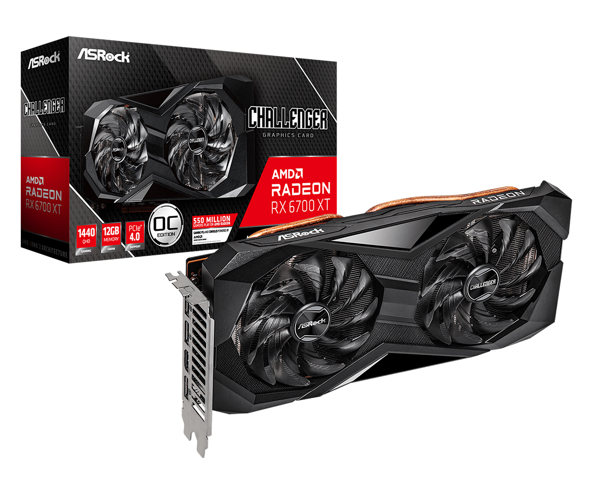 Asrock AMD Radeon RX6700XT Challenger D 12G OC