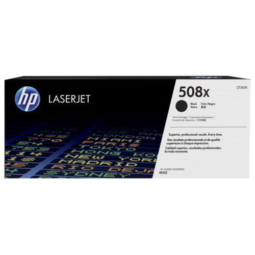 HP 508X High Yield Black Original LaserJet Toner Cartridge (CF360X)