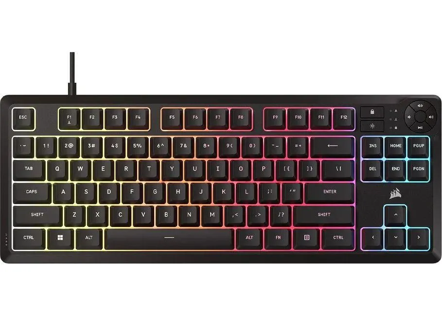 Геймърскa мембранна клавиатура Corsair K55 Core RGB -
