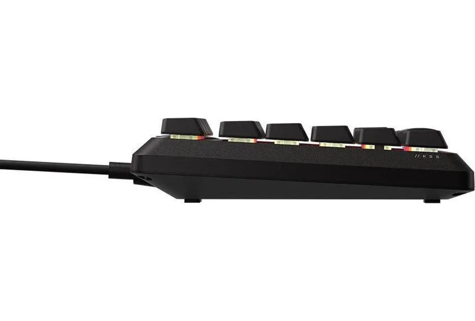 Геймърскa мембранна клавиатура Corsair K55 Core RGB -