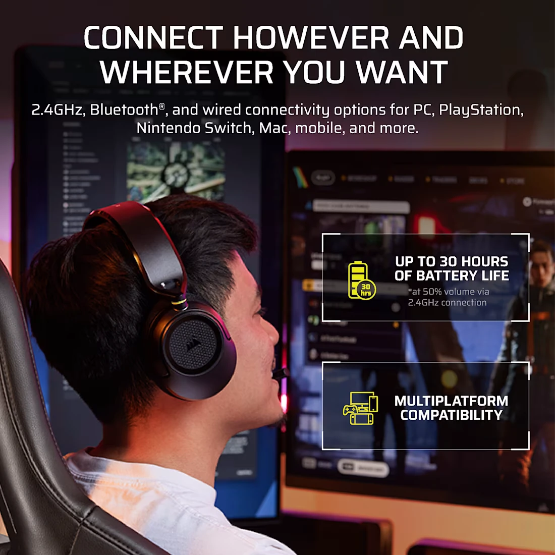 HS35 V3 Black Wireless
