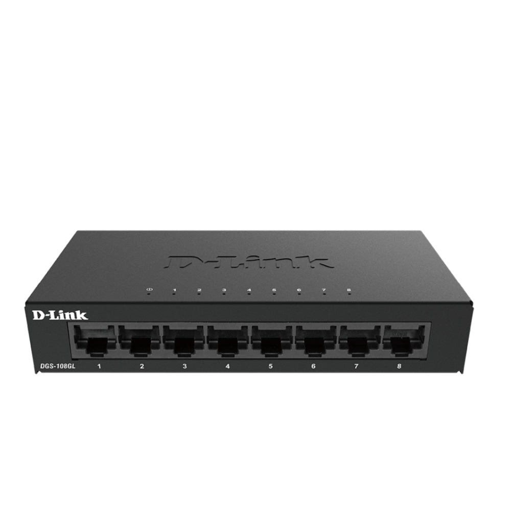 D-Link-8-Port-Gigabit-Ethernet-Metal-Housing-Unmanaged-Switch