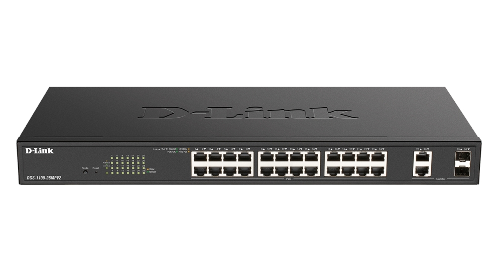 D-Link-26-Port-PoE+-Gigabit-Smart-Managed-Switch