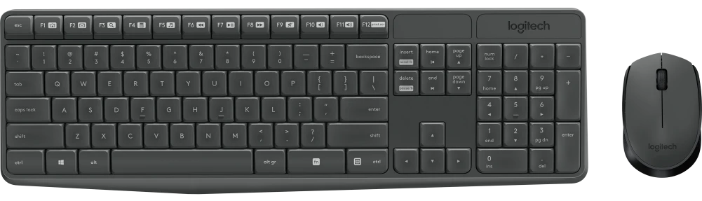 Комплект безжични клавиатура и мишка Logitech MK235 920-007905