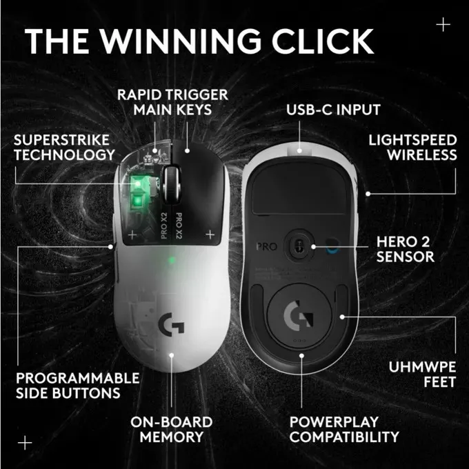 Безжична мишка Logitech Pro X2