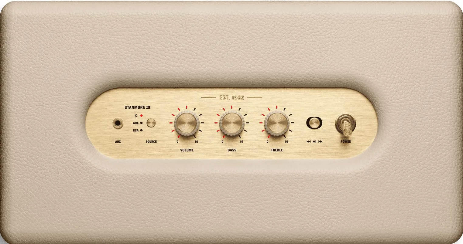 Преносима аудио система Marshall Stanmore III Cream 1006011 - бежов