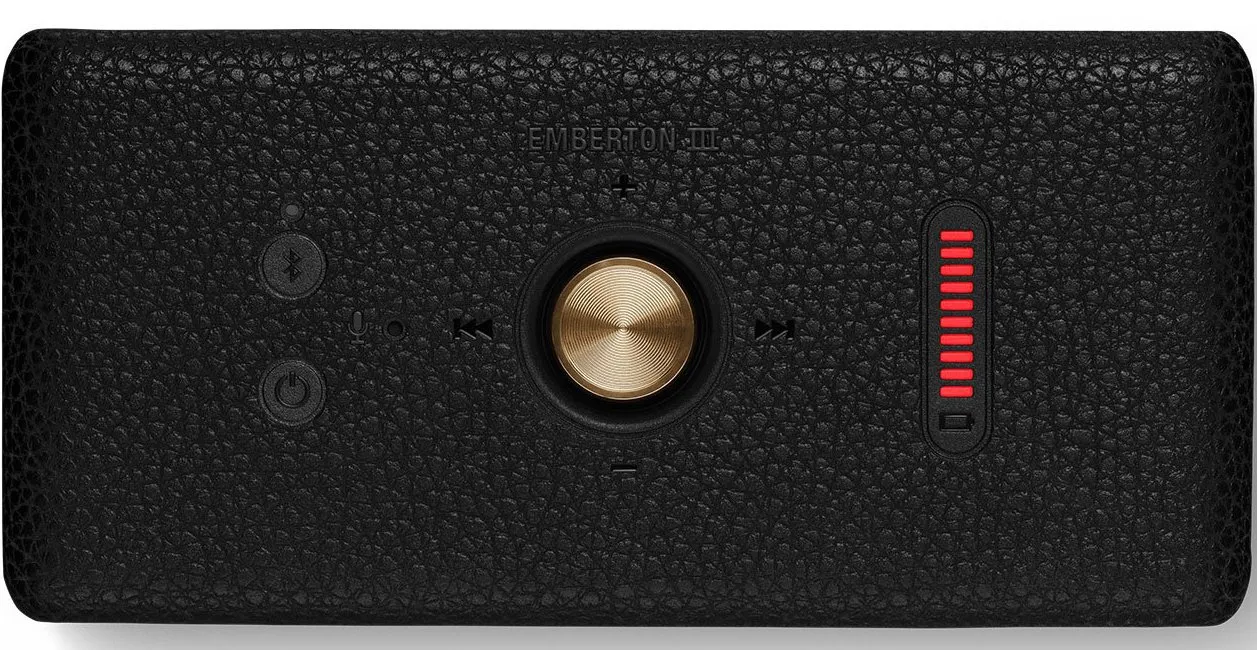 Безжична колонка Marshall Emberton III Black&Brass 1006884 - черен/златист