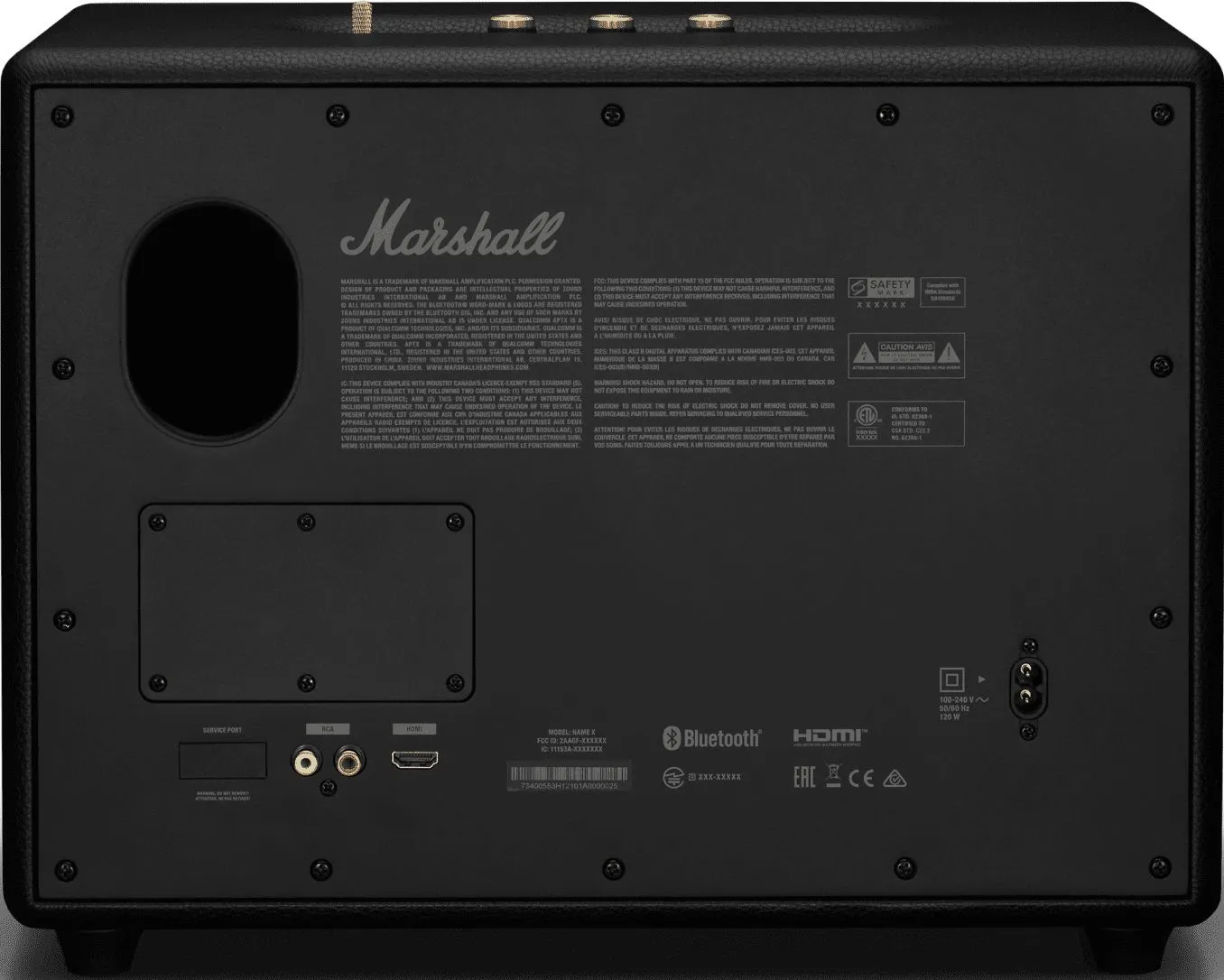 Преносима аудио система Marshall Woburn III Black 1006016 - черна