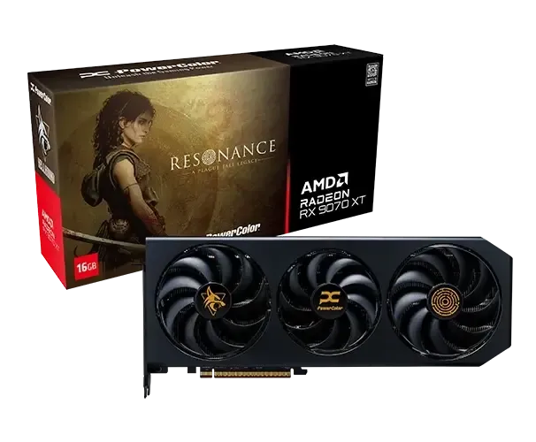 Видео карта PowerColor Radeon RX 9070 XT Hellhound Resonance Edition