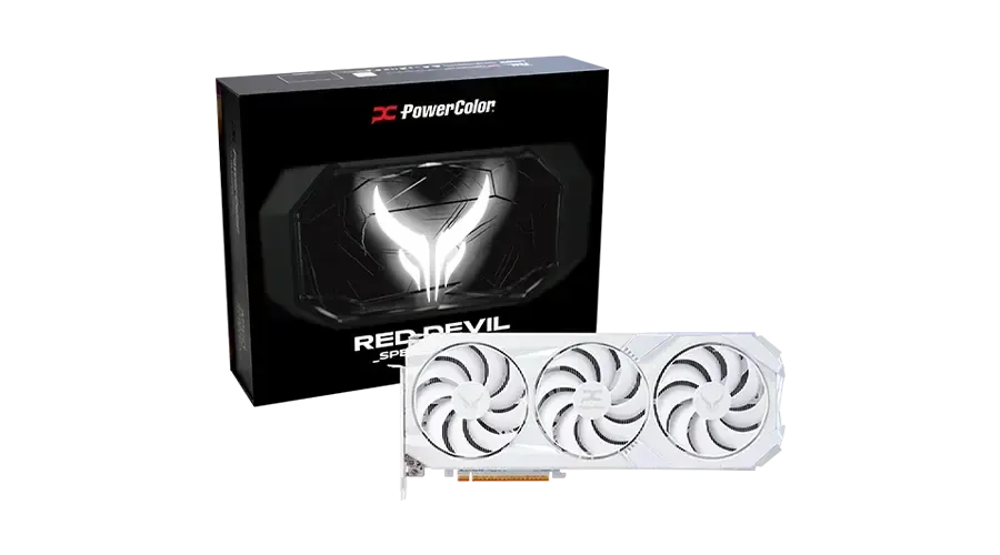 Видео карта PowerColor Radeon RX 9070 XT Red Devil Spectral White 16GB