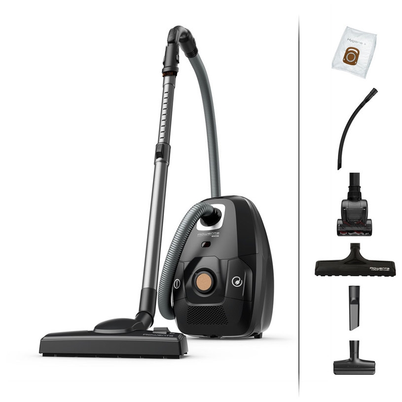 Rowenta-RO6189EA-Canister-Bagged-Green-Force-Effitech-400W-Total Rowenta-RO6189EA-Canister-Bagged-Green-Force-Effitech-400W-Total