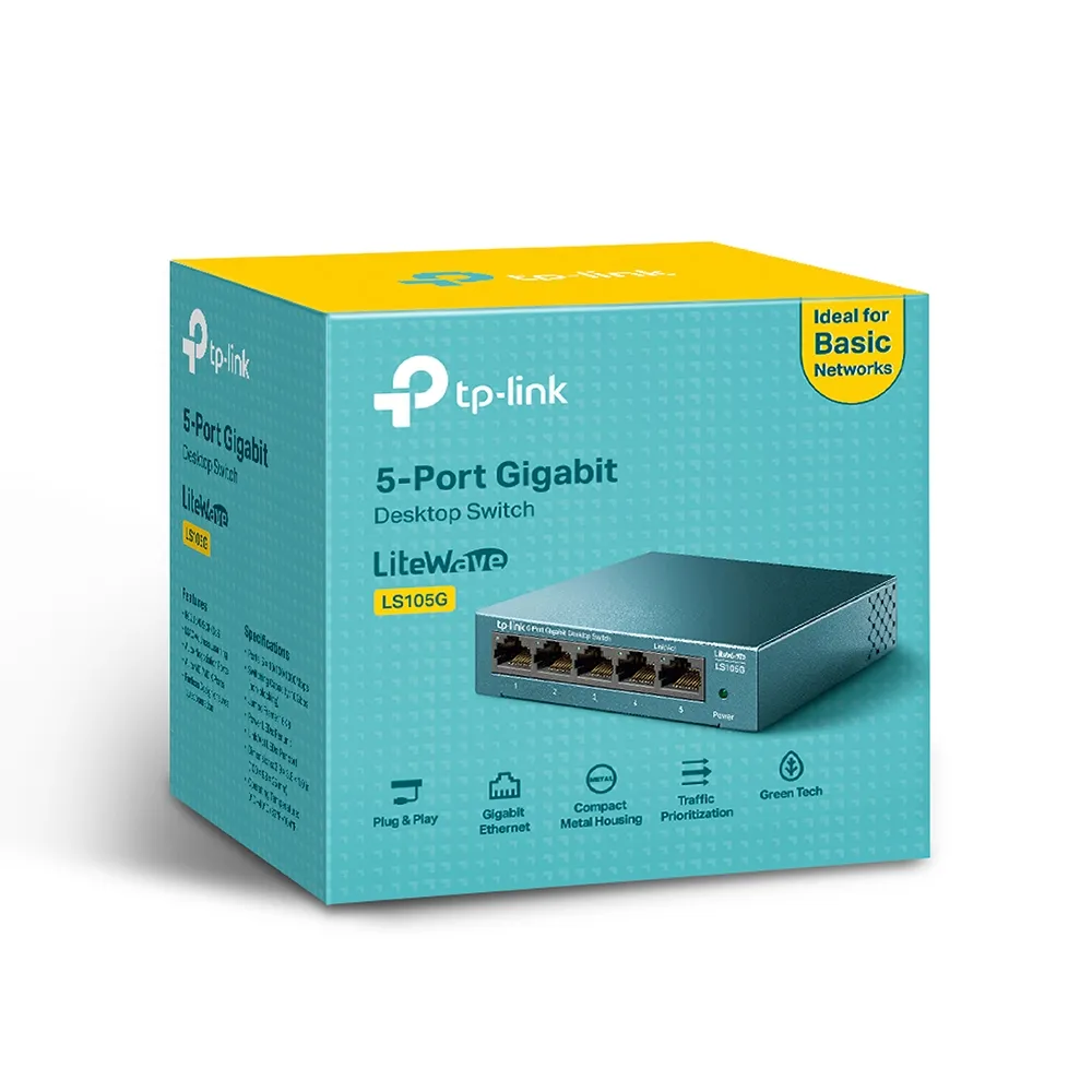 Комутатор TP-Link LS105G 5-портов