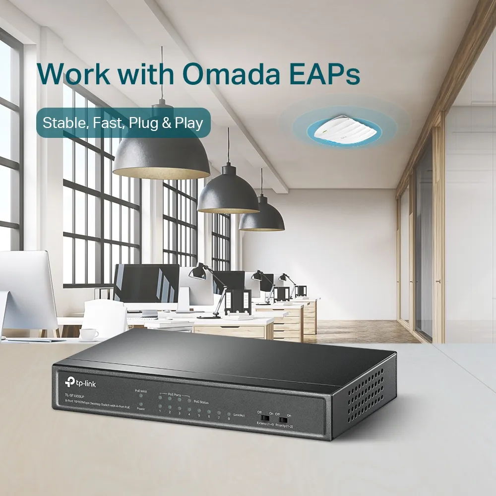 8-портов Desktop комутатор TP-Link