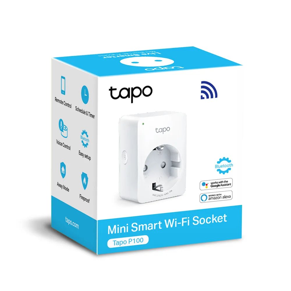 Wi-Fi Smartмини контакт TP-Link Tapo P100