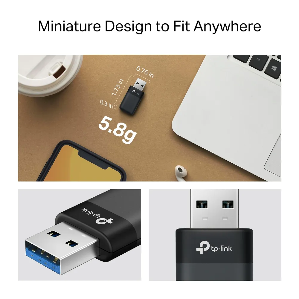 Безжичен USB адаптер Mini Wi-Fi6
