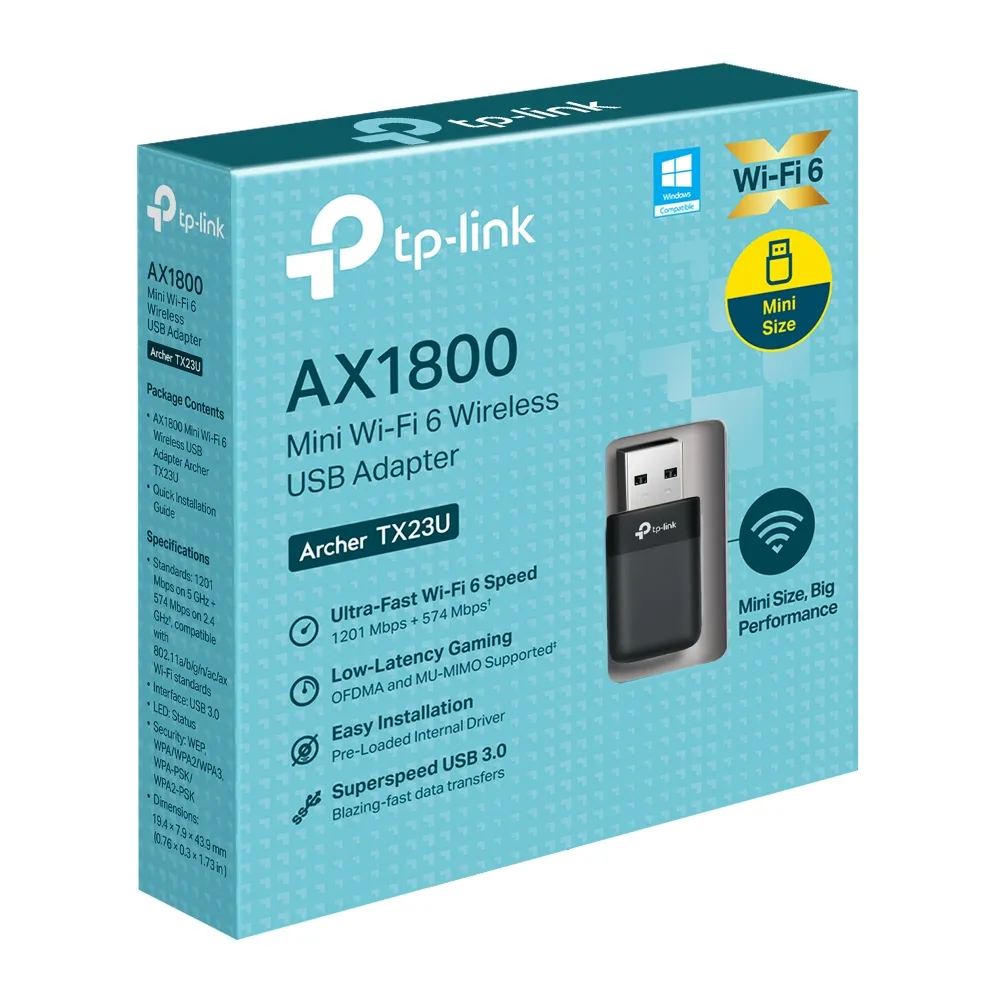 Безжичен USB адаптер Mini Wi-Fi6