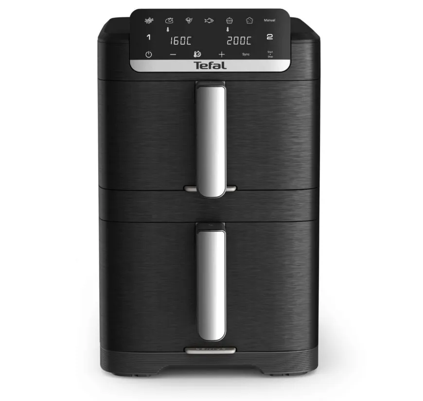 Tefal-EY7568E0-Crispy-Stack-Af-Genius+Acc-Blk Tefal-EY7568E0-Crispy-Stack-Af-Genius+Acc-Blk
