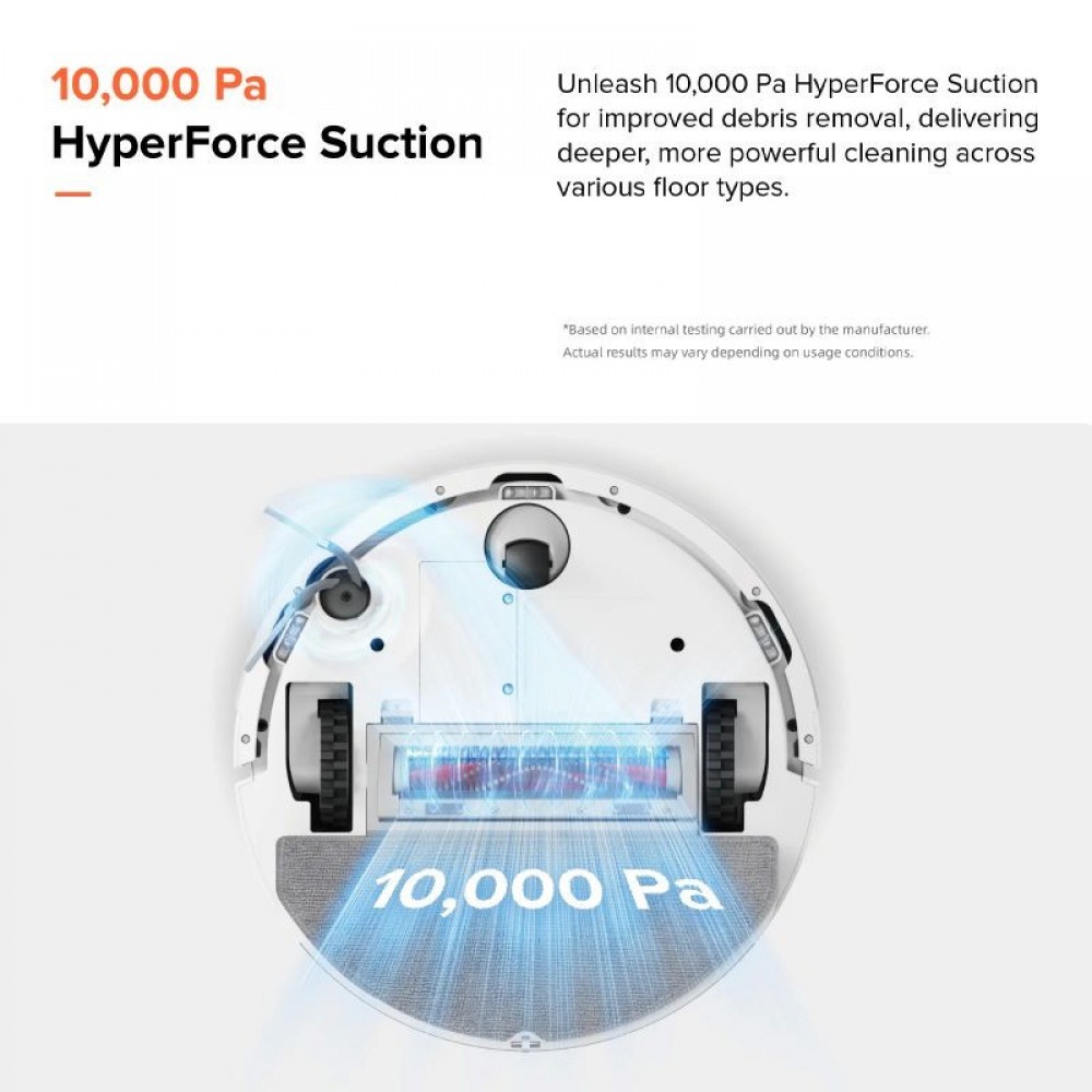 Roborock Q10 PF + Прахосмукачка робот,бял