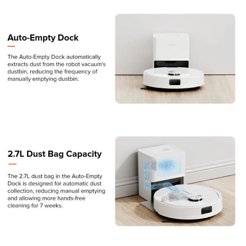 Roborock Q10 PF + Прахосмукачка робот,бял