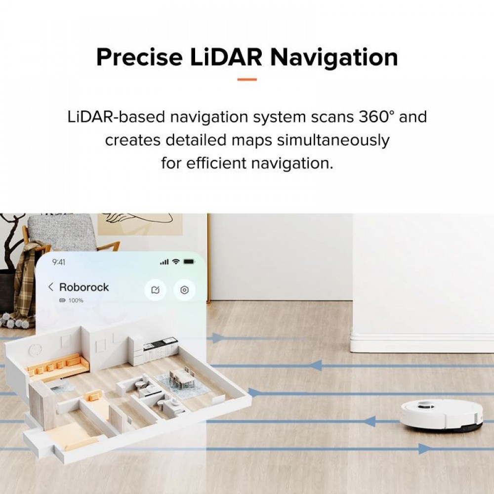 Roborock Q10 PF + Прахосмукачка робот,бял