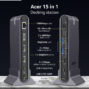 Acer Type C Universal docking station 15in1