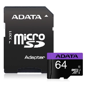 Adata 64GB MicroSDXC UHS-I CLASS 10 (1 adapter)