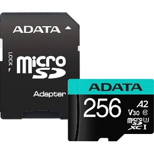 Adata 256GB MicroSDXC UHS-I U3 V30S A2 (1 adapter)