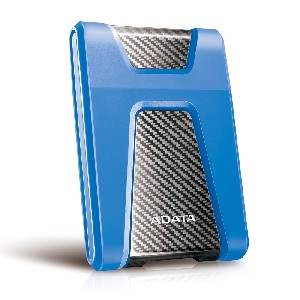 Adata 2TB, HD650, USB 3.2 Gen 1, 2.5" Durable Lite - External Hard Drive Blue