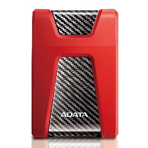 Adata 2TB, HD650, USB 3.2 Gen 1, 2.5" Durable Lite - External Hard Drive Red