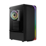 Aerocool Bionicкутия с прозрачен панел и RGB лента