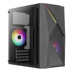 Кутия Aerocool Raider Mini с прозрачен панел и RGB лента