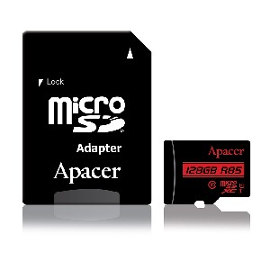 Apacer 128GB microSDHC Class 10 UHS-I (1 adapter)