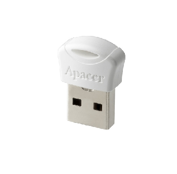 Apacer 64GB White Flash Drive AH116 Super-mini - USB 2.0 interface