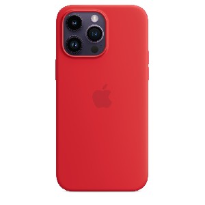 Apple iPhone 14 Pro Max Silicone Case with MagSafe - (PRODUCT)RED