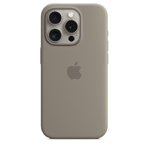 Apple iPhone 15 Pro Silicone Case with MagSafe - Clay