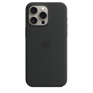 Apple iPhone 15 Pro Max Silicone Case with MagSafe - Black