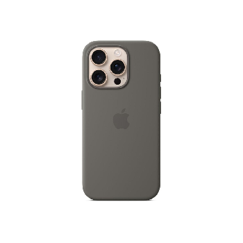 Apple iPhone 16 Pro Silicone Case with MagSafe - Stone Gray