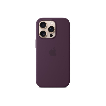 Apple iPhone 16 Pro Silicone Case with MagSafe - Plum