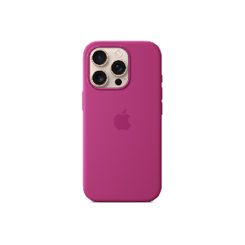 Apple iPhone 16 Pro Silicone Case with MagSafe - Fuchsia (Seasonal)