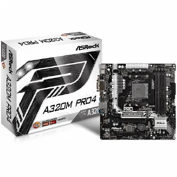 ASROCK Main Board Desktop AM4 A320 (SAM4